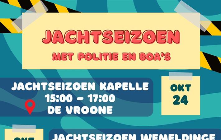 Jachtseizoen met Politie en BOA