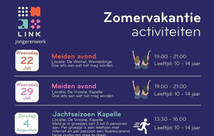 Zomervakantie activiteiten 