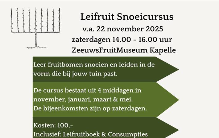 Leifruit Snoeicursus