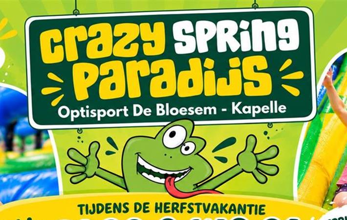 Crazy Springparadijs: hét grootste spring- en luchtkussenparadijs van de regio komt in de herfstvakantie naar Kapelle.